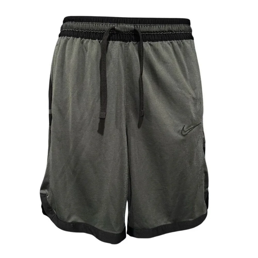 Nike Elite Gray Black Drawstring Athletic Gym Shorts Men’s Small